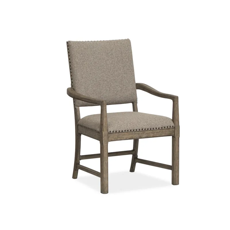 Claremont Dining Arm Chair w/Upholstered Seat & Back (2/ctn)
