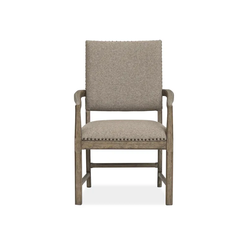 Claremont Dining Arm Chair w/Upholstered Seat & Back (2/ctn)