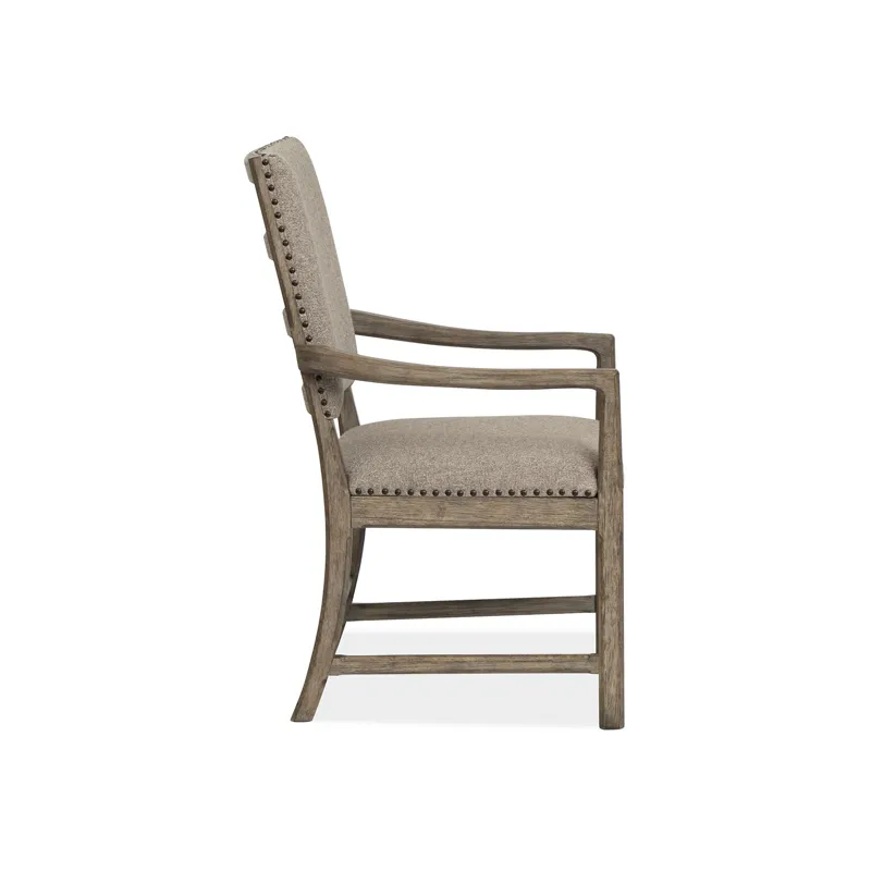Claremont Dining Arm Chair w/Upholstered Seat & Back (2/ctn)