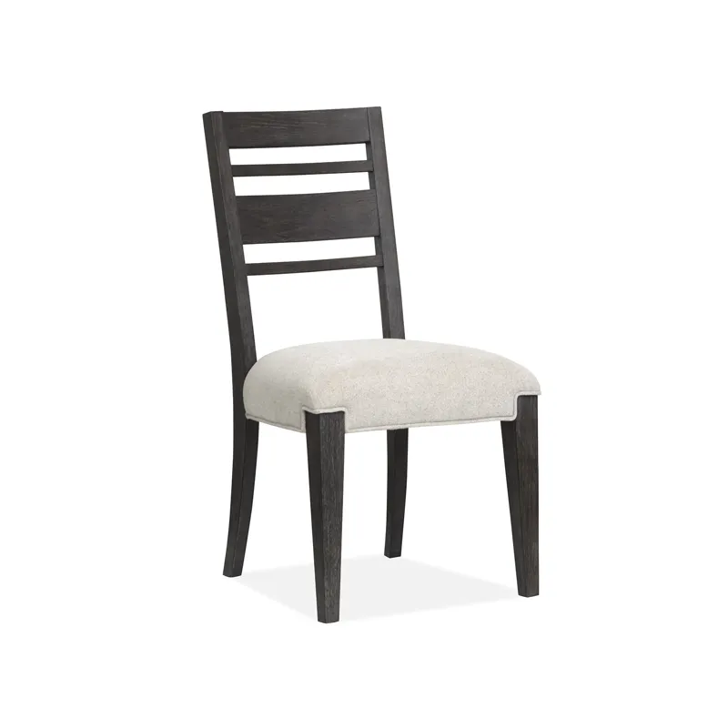 Plum Creek - Black Dining Side Chair w/Upholstered Seat (2/ctn)