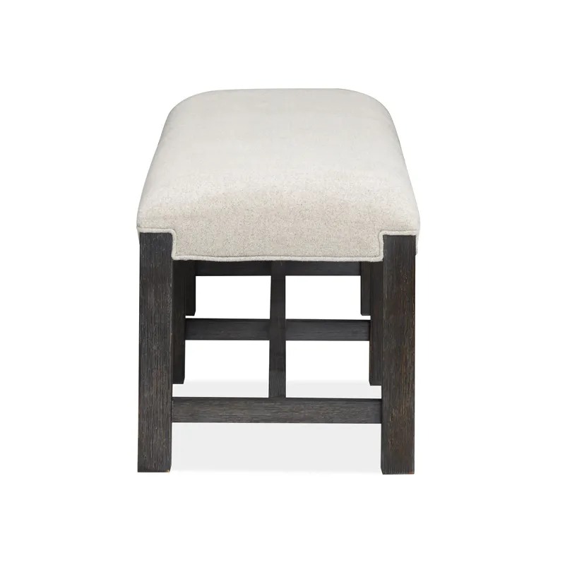Plum Creek - Black Bench w/Upholstered Seat