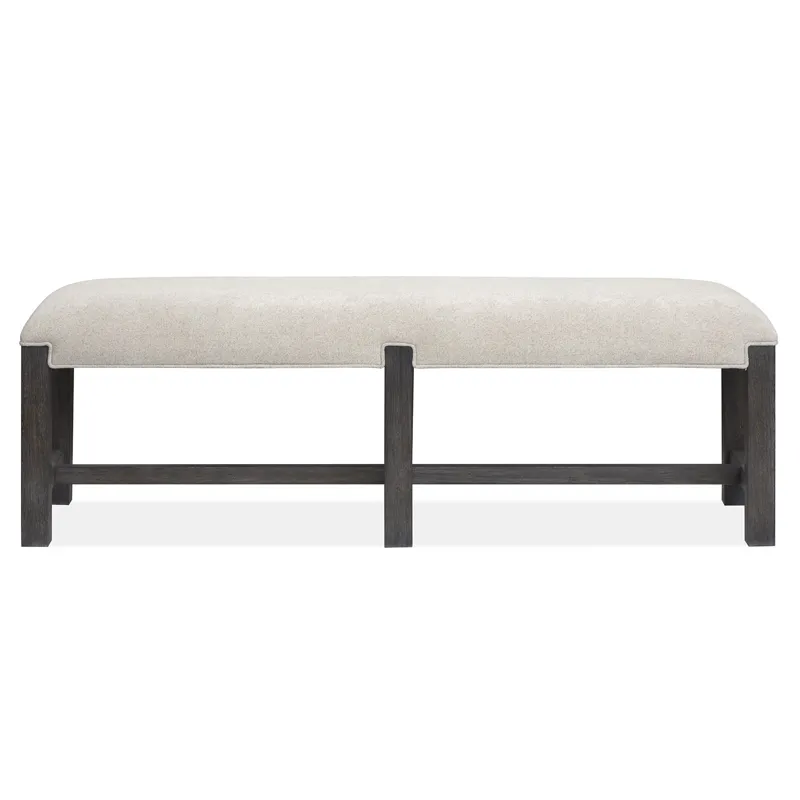 Plum Creek - Black Bench w/Upholstered Seat