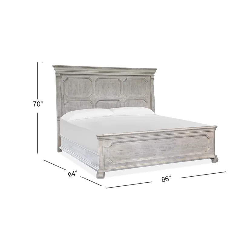 Bronwyn Alabaster California King Panel Bed