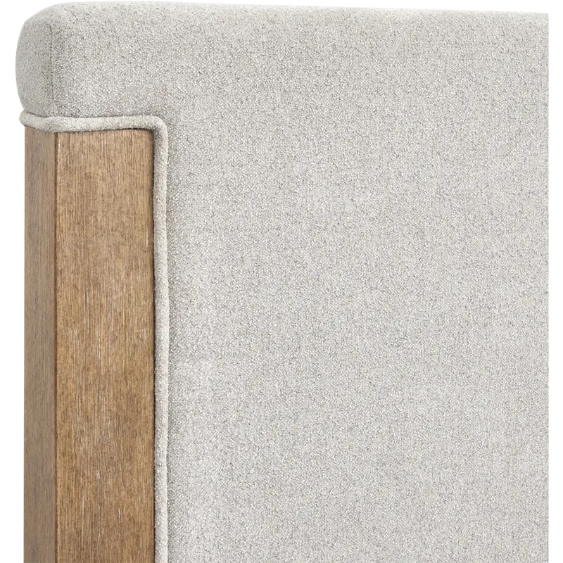 Plum Creek Sierra Brown Queen Upholstered Panel Bed