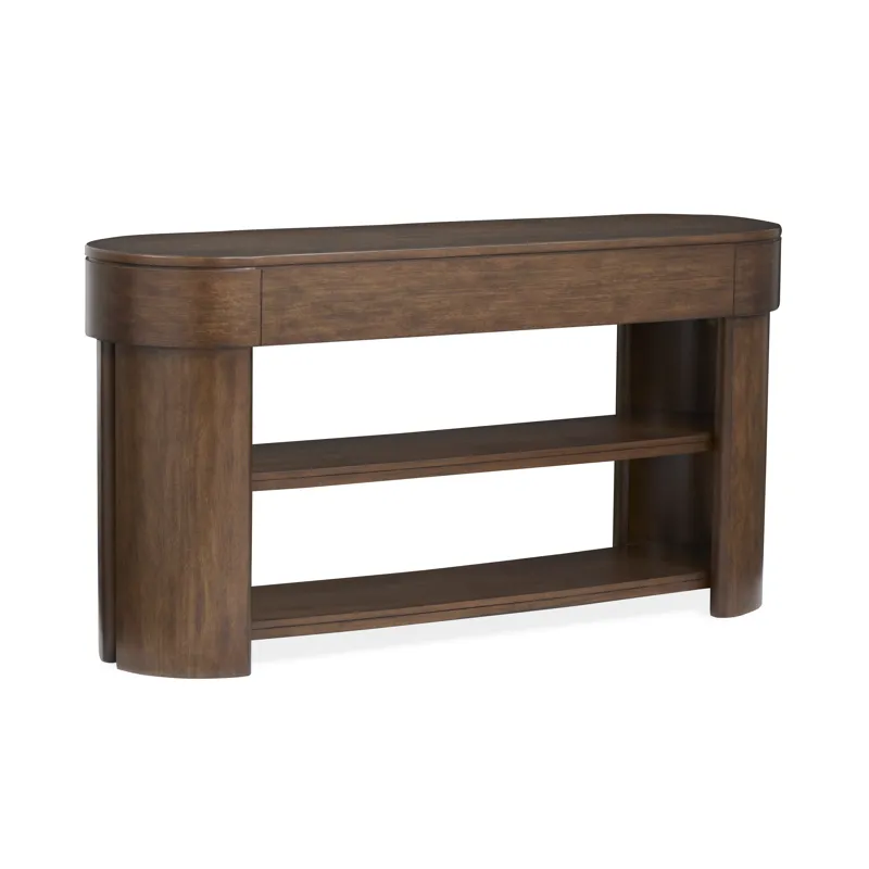 Holloway Toasted Almond Oval Sofa Table