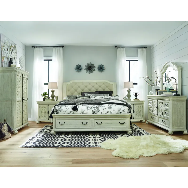 Bronwyn Alabaster Drawer Dresser With Shaped Mirror