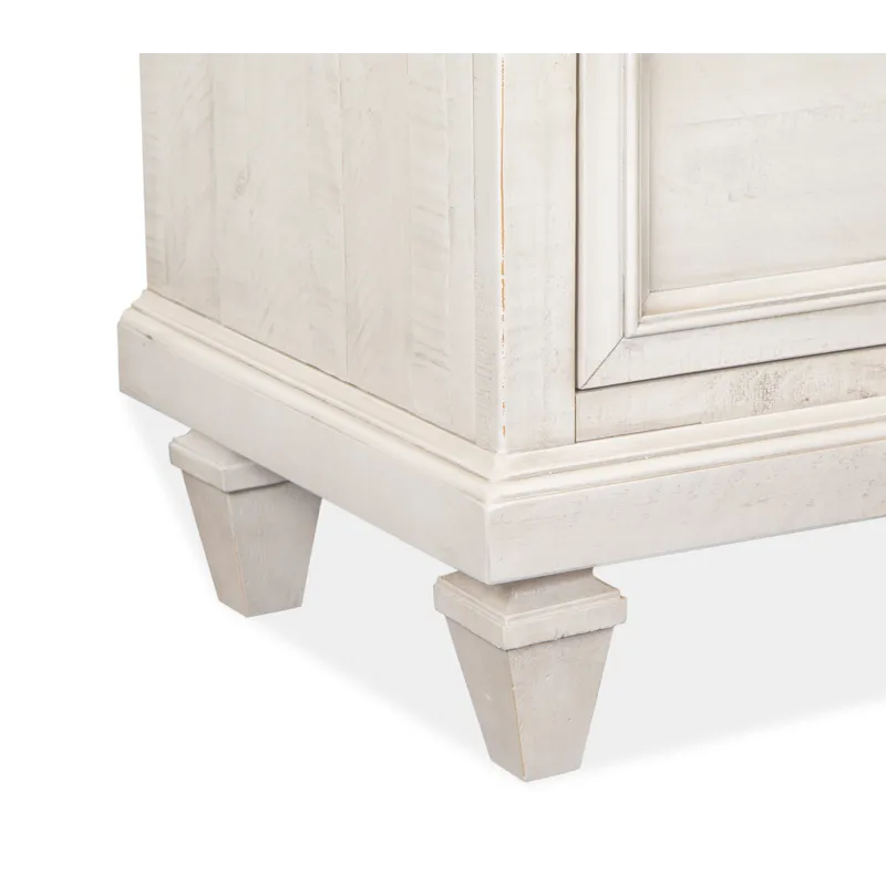 Newport Alabaster Drawer Dresser With Landscape Mirror