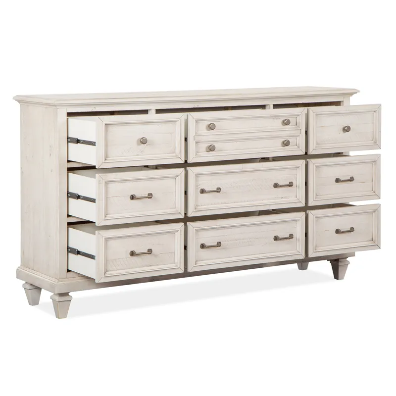 Newport Alabaster Drawer Dresser With Landscape Mirror