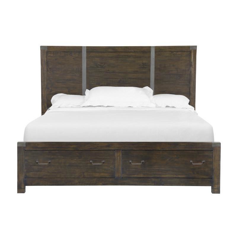 Complete Cal. King Panel Bed with Storage Footboard NIS276350180 by