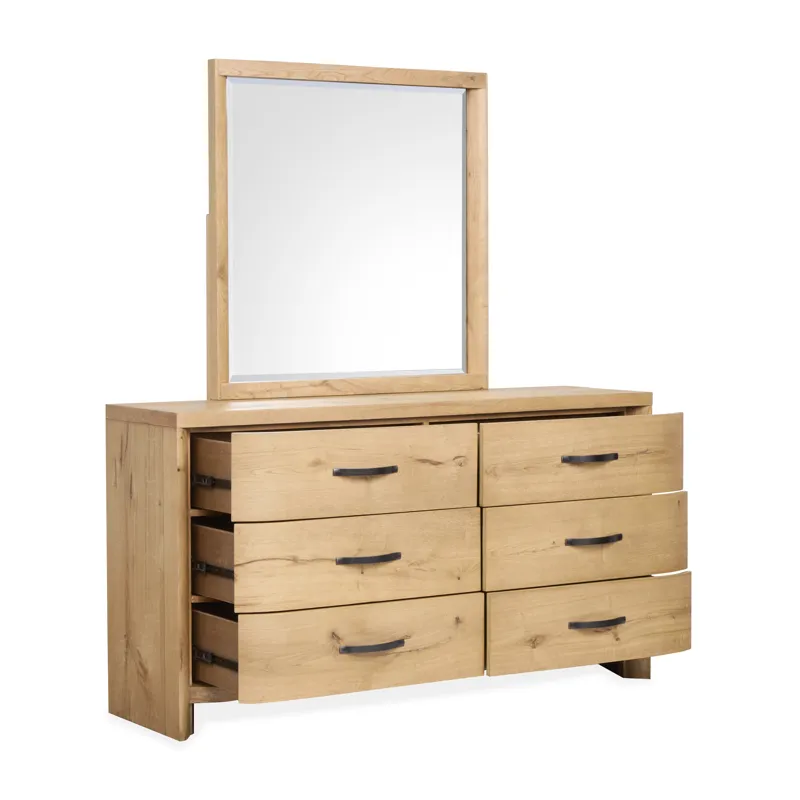 Laramie Honey Wheat Double Drawer Dresser