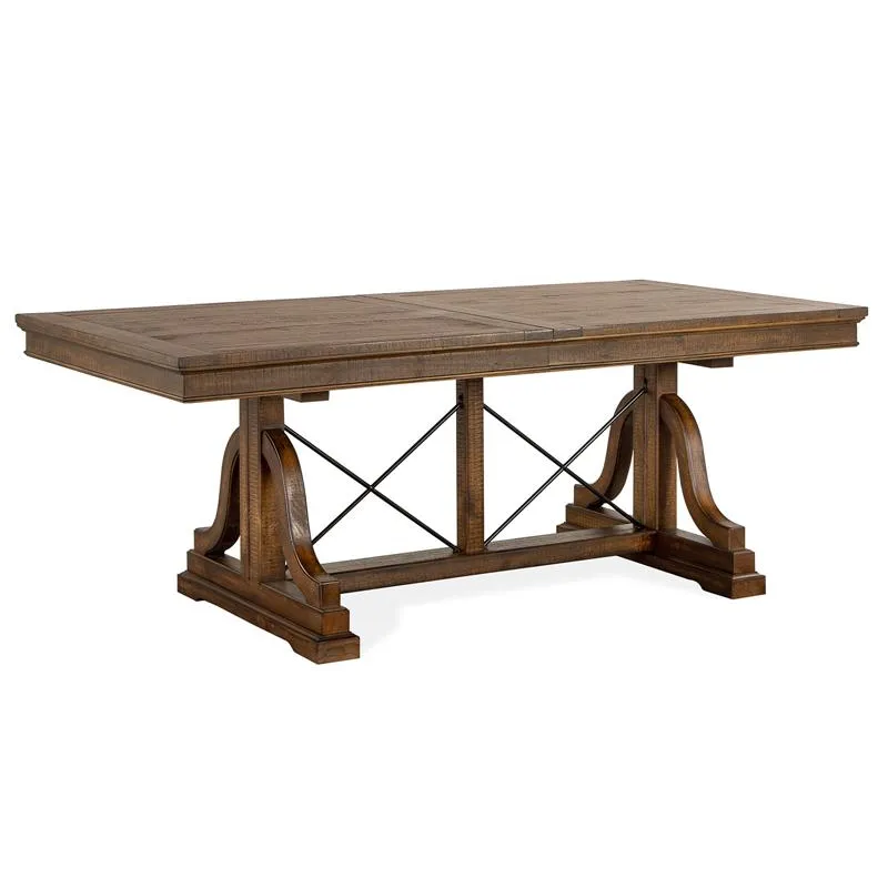 Bay Creek Wood Trestle Dining Table Base