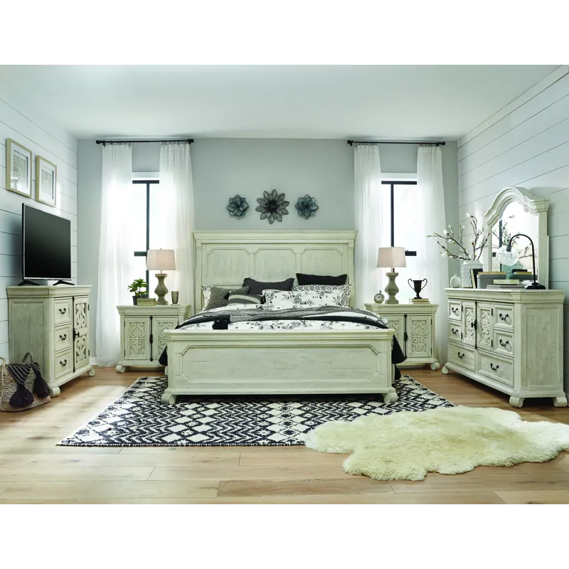 Bronwyn Alabaster California King Panel Bed