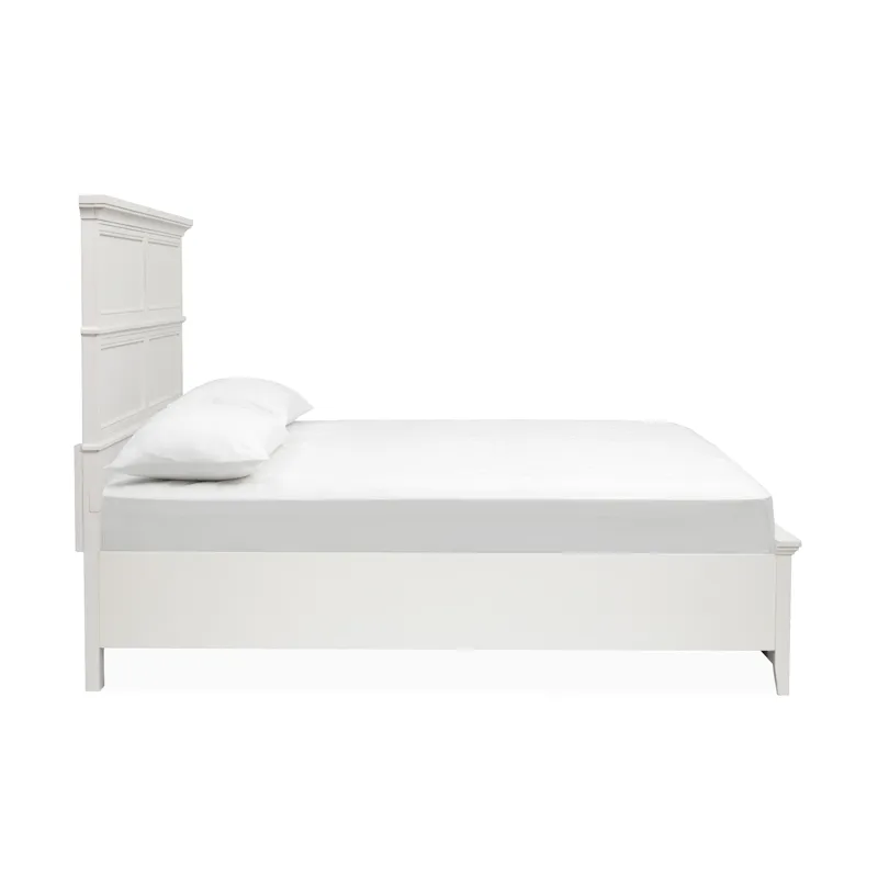 Juniper Hill Whisper White Panel Storage Bed