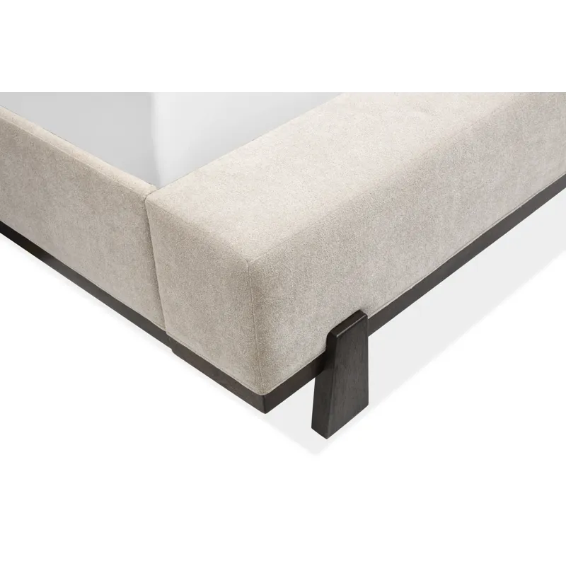 Tauren Coffee Bean Cal.King Upholstered Panel Bed