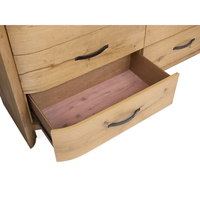 Laramie Honey Wheat Double Drawer Dresser
