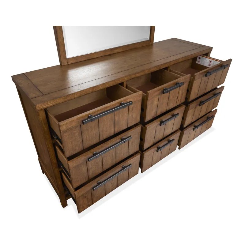 Conway Honey Wheat Drawer Dresser