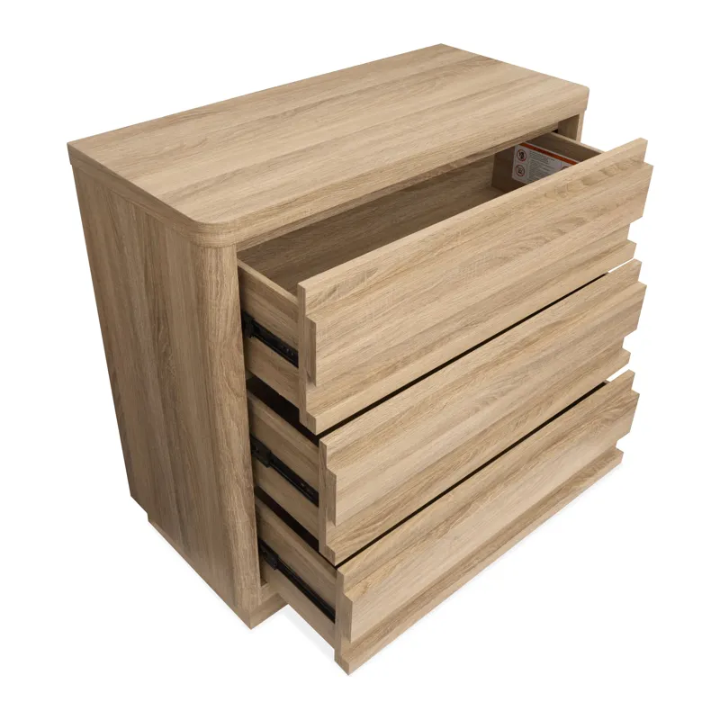 Brentwood Heights Provincial Brown Single Drawer Dresser With Portrait Mirror