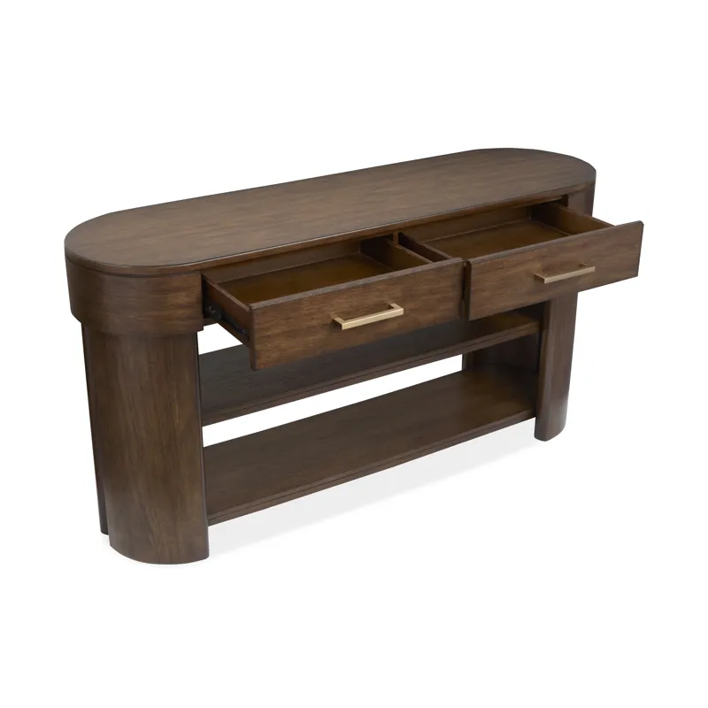 Holloway Toasted Almond Oval Sofa Table