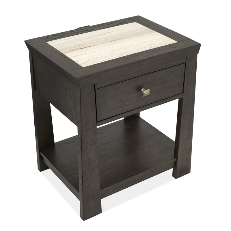 Tauren Coffee Bean Open Nightstand