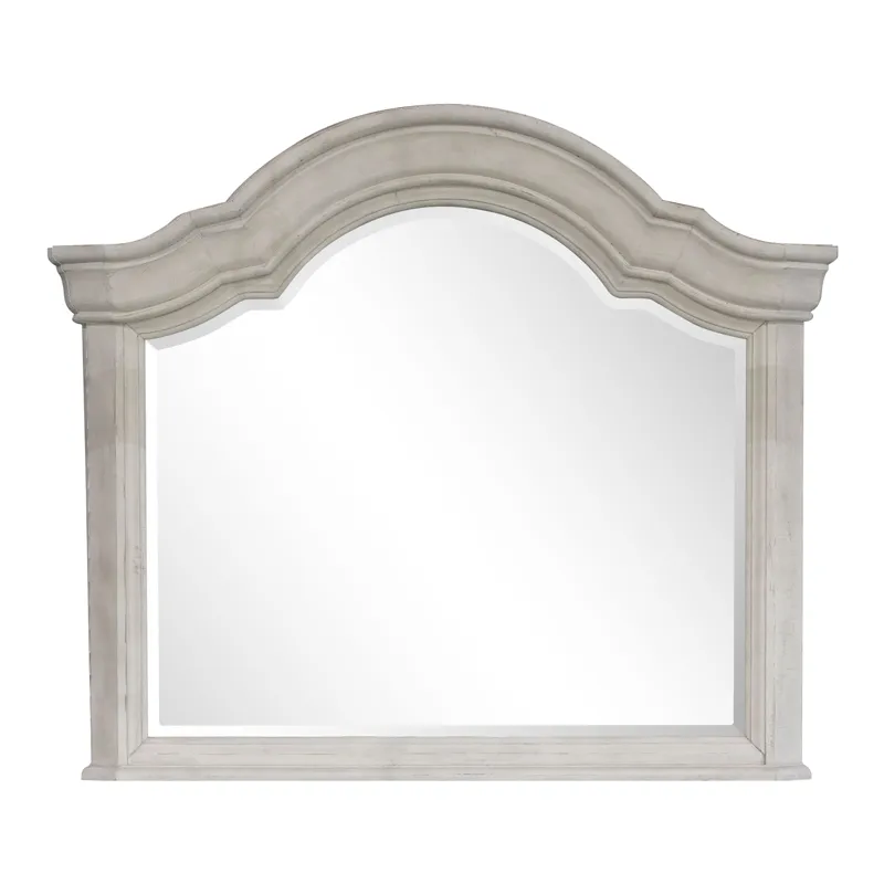 Bronwyn Alabaster Drawer Dresser With Shaped Mirror