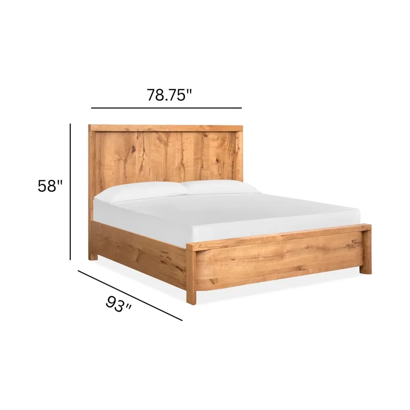 Laramie Honey Wheat California King Panel Bed