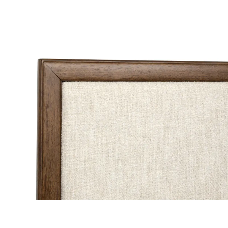 Ridgefield Russet Queen Upholstered Panel Storage Bed