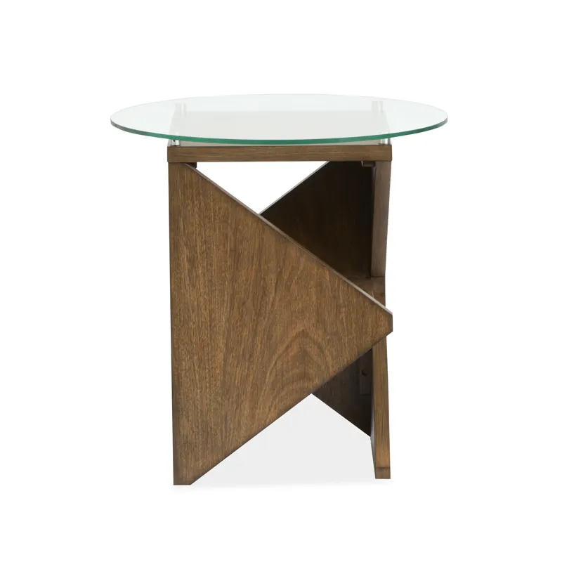 Vector Russet Round Accent Table