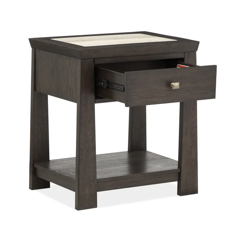 Tauren Coffee Bean Open Nightstand