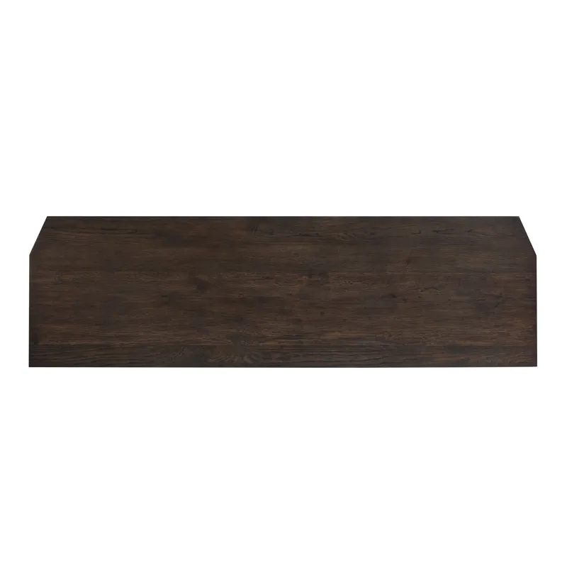 Tauren Coffee Bean Double Drawer Dresser With Shaped Mirror