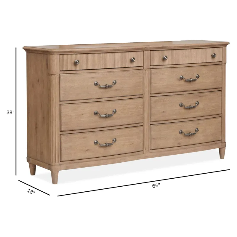 Harmony Heights Belgium Wheat Double Drawer Dresser
