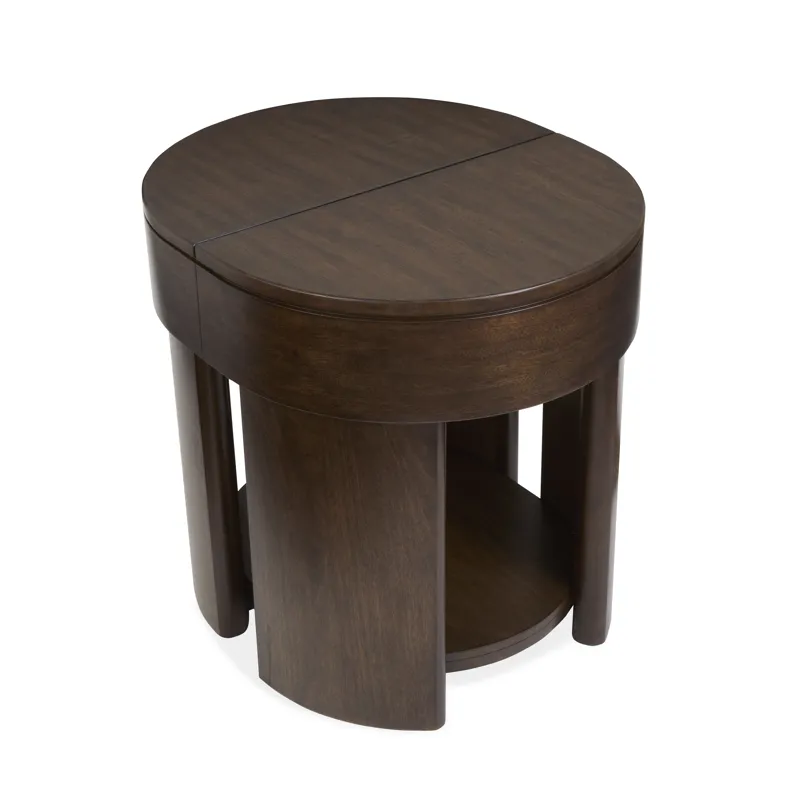 Holloway Toasted Almond Oval End Table