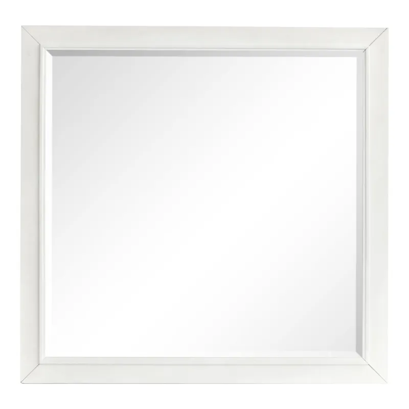 Charleston Harbor Gray And White Dove Grey Drawer Dresser With White Landscape Mirror