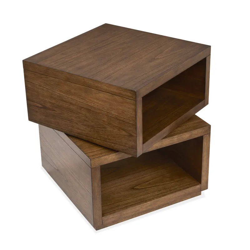 Newton Cinnamon Square End Table