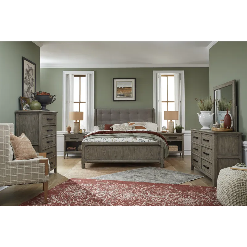 Claremont Smokey Taupe Landscape Mirror