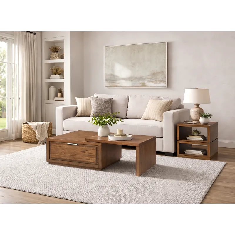 Newton Cinnamon Rectangular Cocktail Table