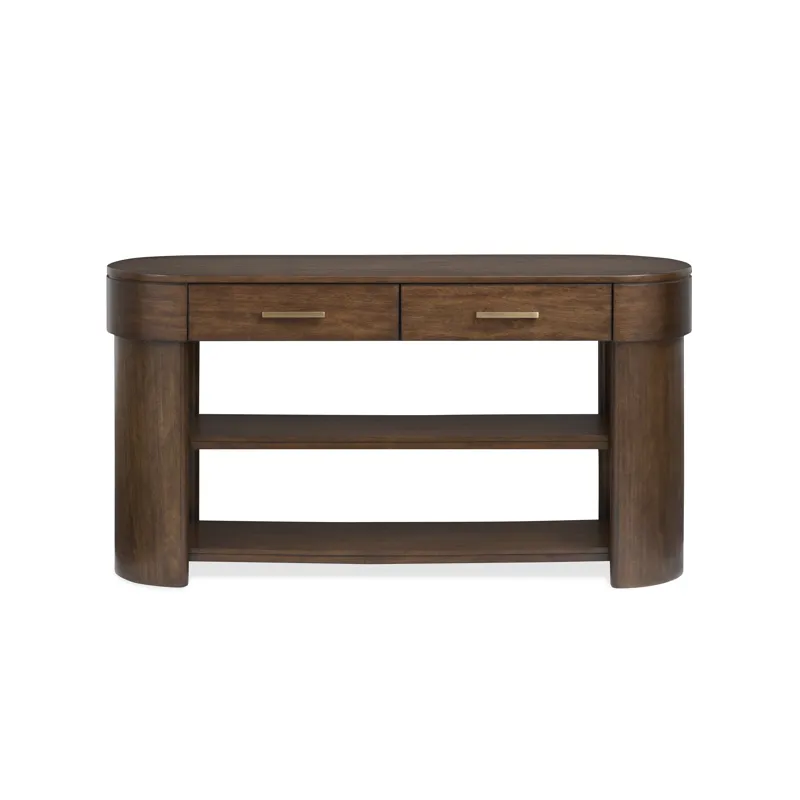 Holloway Toasted Almond Oval Sofa Table