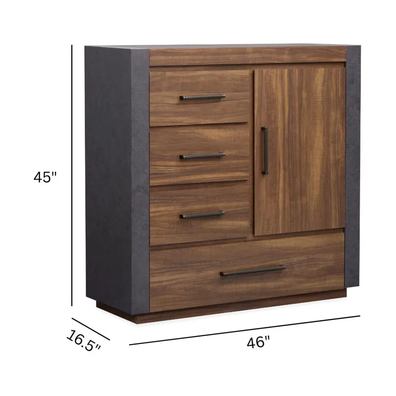 Jensen Tavern Brown Door Chest