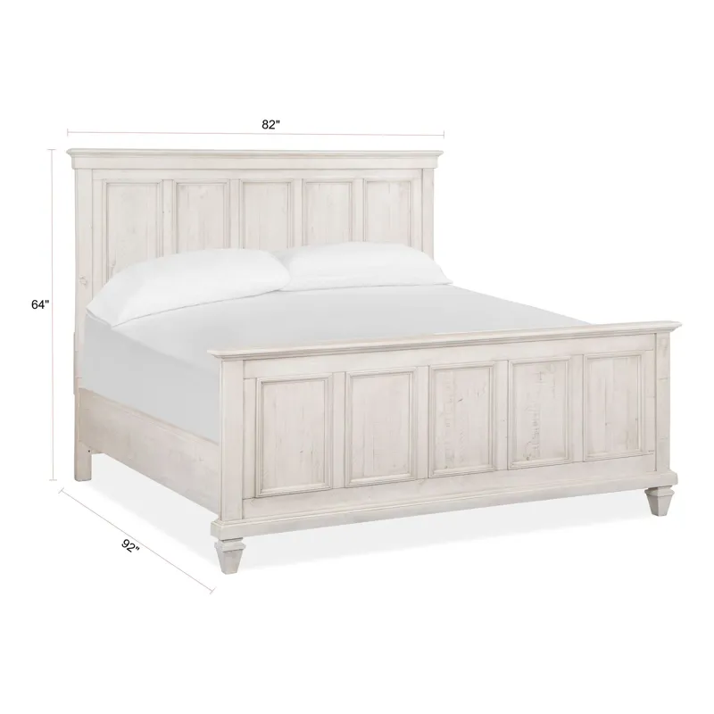 Newport Alabaster California King Panel Bed