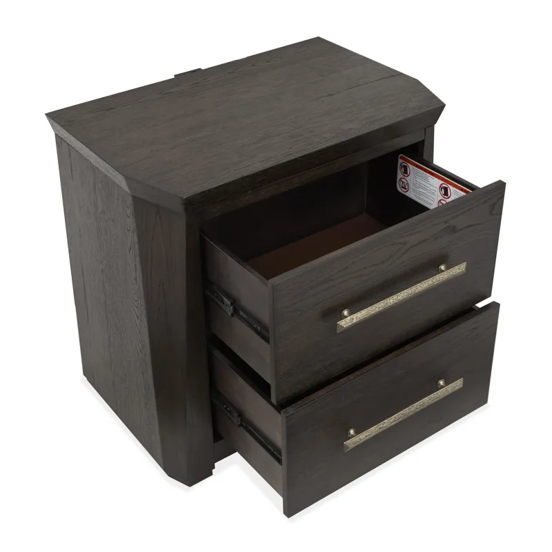 Tauren Coffee Bean Drawer Nightstand