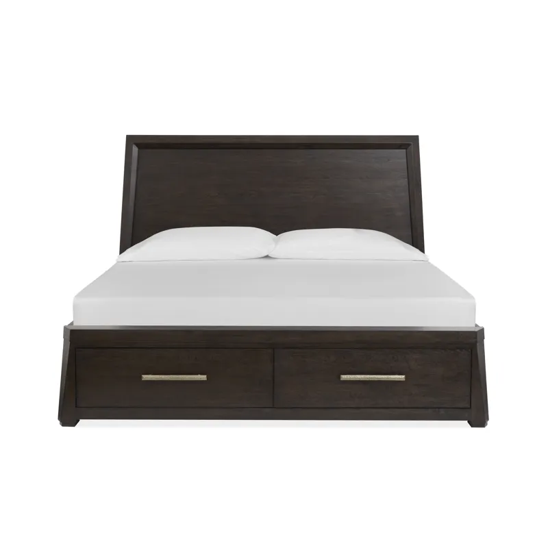 Tauren Coffee Bean Cal.King Panel Storage Bed