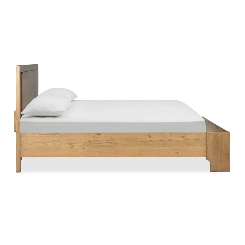 Davenport Rustic Caramel Queen Panel Storage Bed