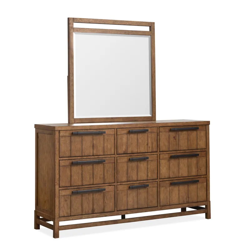 Conway Honey Wheat Drawer Dresser