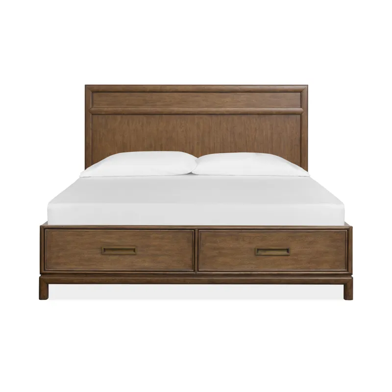 Ridgefield Russet Queen Panel Storage Bed