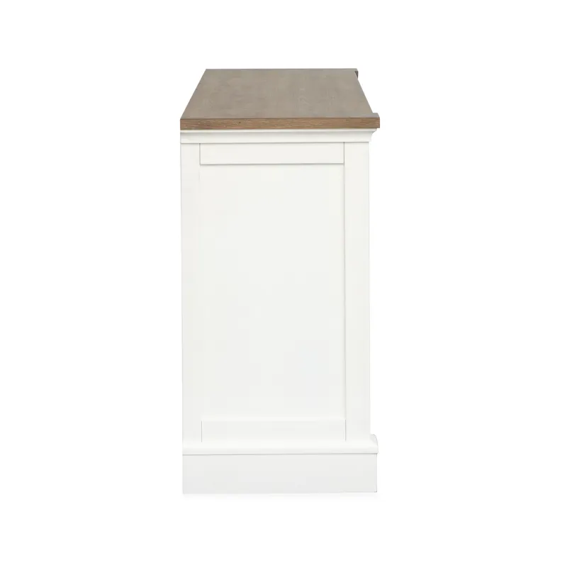 Kingston Whisper White And Cerused Nutmeg Credenza