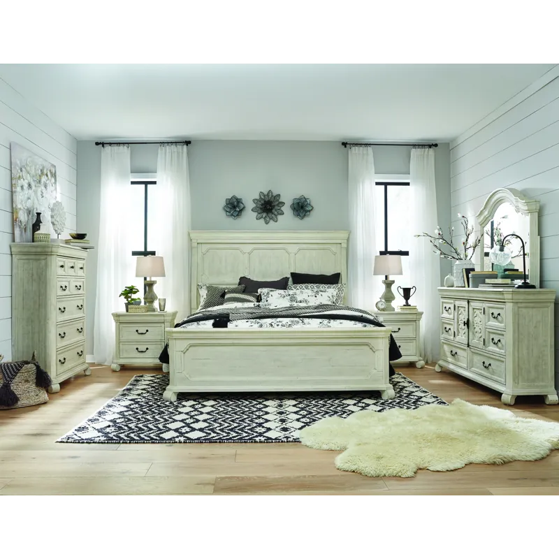 Bronwyn Alabaster California King Panel Bed