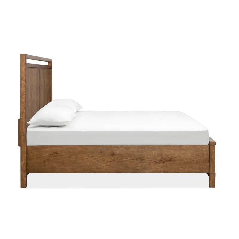 Conway Honey Wheat Queen Panel Storage Bed