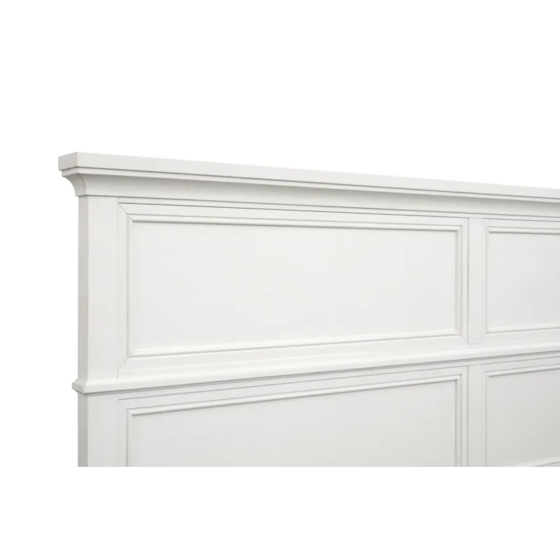 Juniper Hill Whisper White Panel Storage Bed