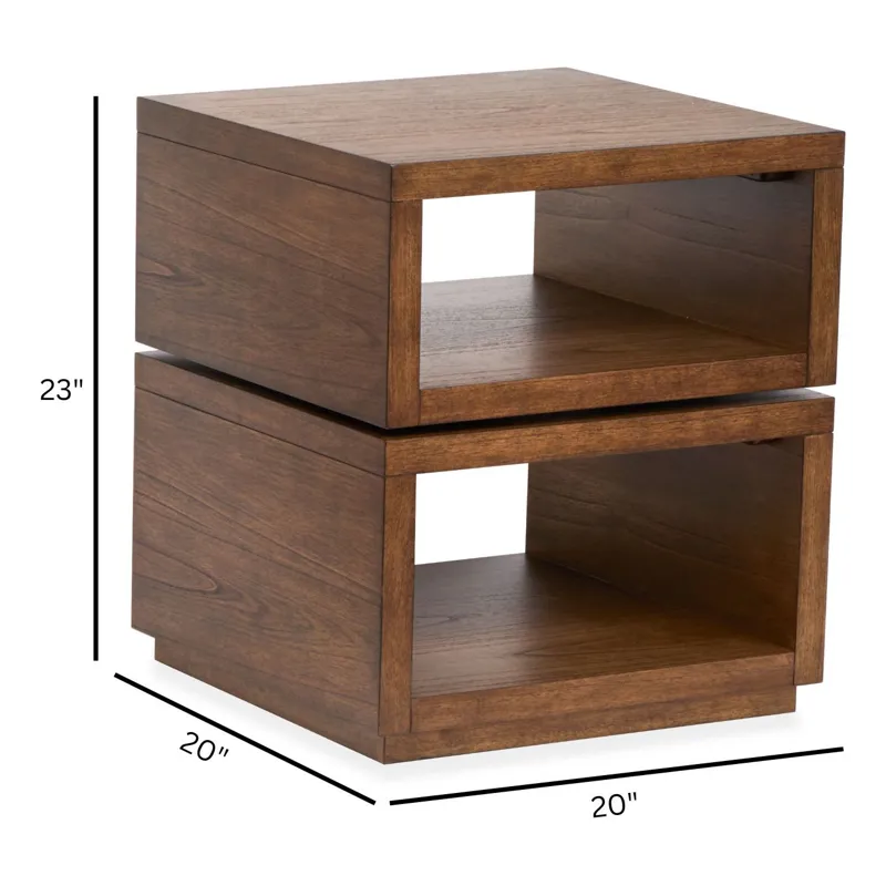 Newton Cinnamon Square End Table