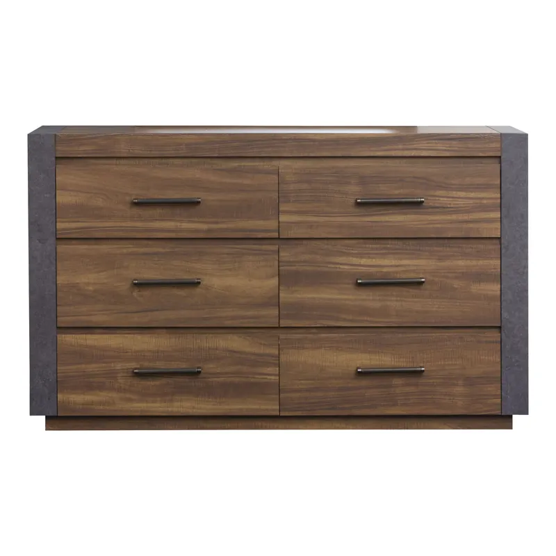 Jensen Tavern Brown Double Drawer Dresser