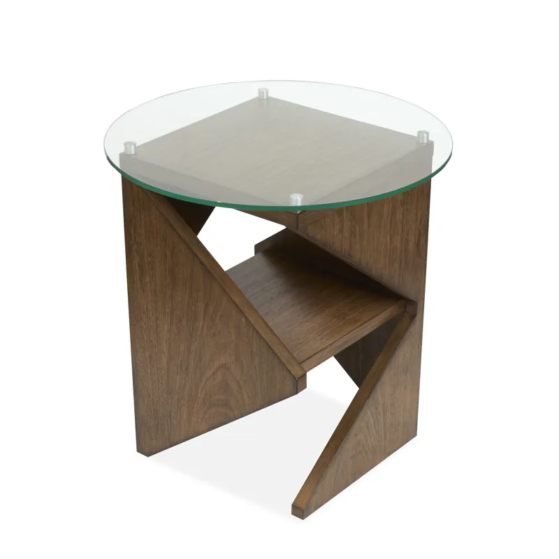 Vector Russet Round Accent Table